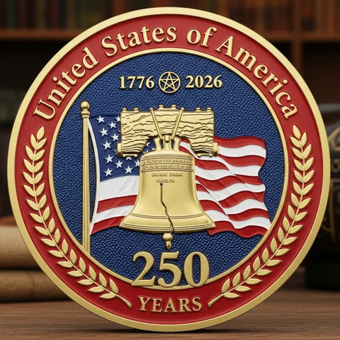 The 250th Anniversary Independence Day Flag Coin