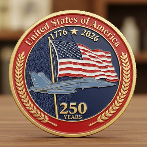 The 250th Anniversary Independence Day Flag Coin