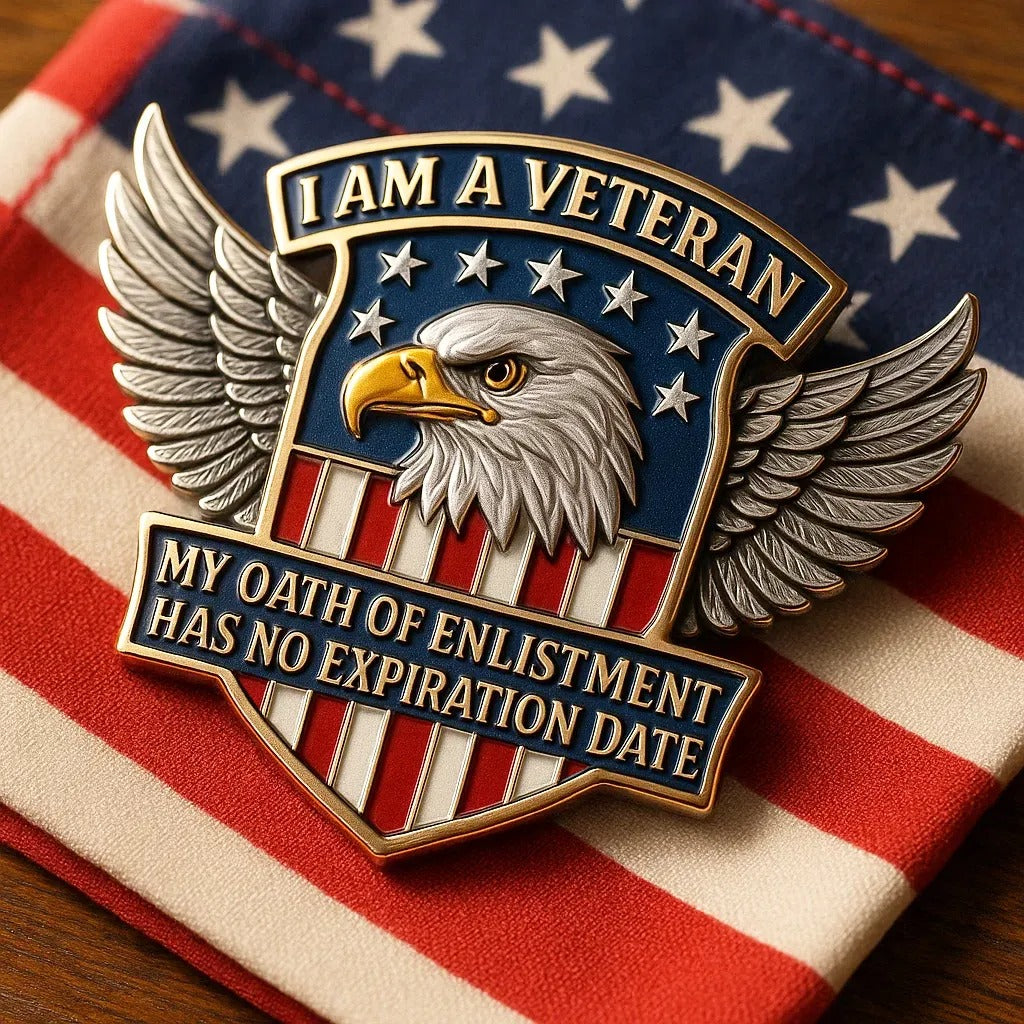 I Am a Veteran – The Eagle’s Oath Shield Badge