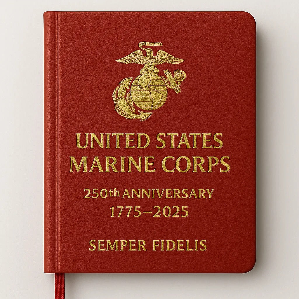 US 250th Anniversary Military Leather Notebook