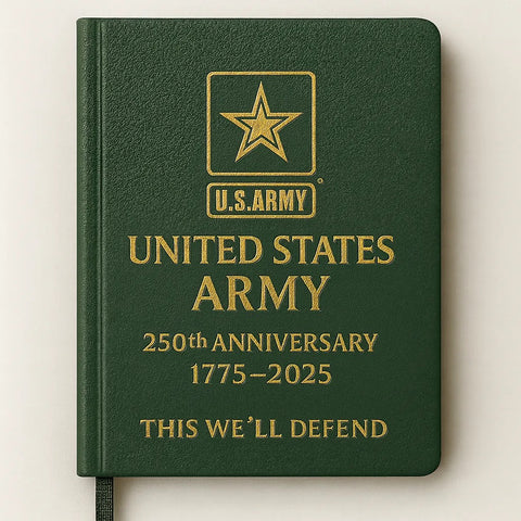 US 250th Anniversary Military Leather Notebook