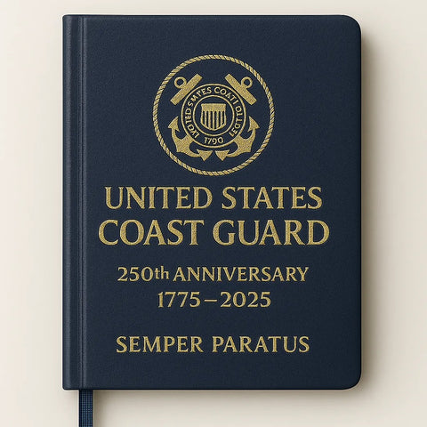 US 250th Anniversary Military Leather Notebook