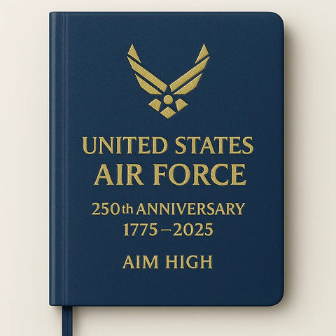US 250th Anniversary Military Leather Notebook