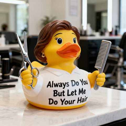 Barber Duck Figurine