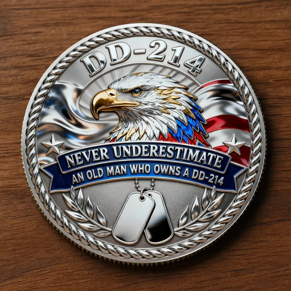 D-214 “Never Underestimate” Commemorative Coin