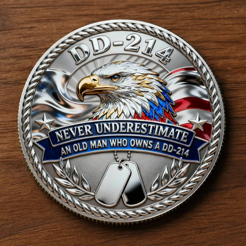 D-214 “Never Underestimate” Commemorative Coin
