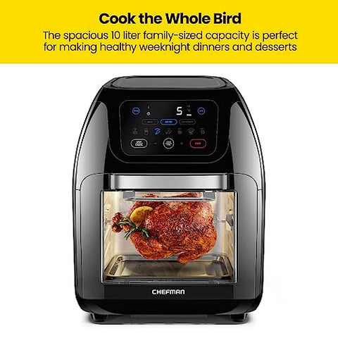 CHEFMAN Multifunctional Digital Air Fryer+ Rotisserie, Dehydrator, Convection Oven