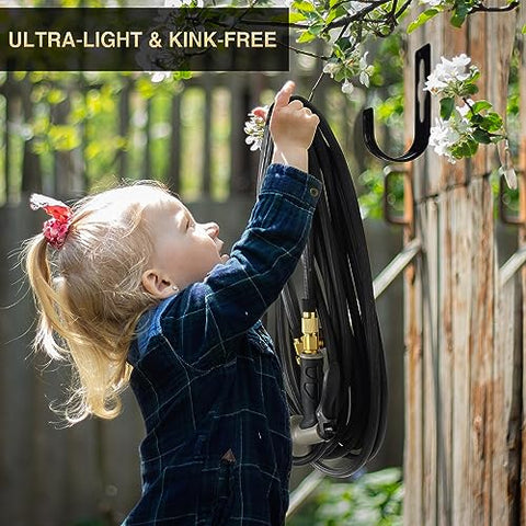 Expandable Garden Hose 100ft - New Patented Water Hose with 40 Layers of Innovative Nano Rubber