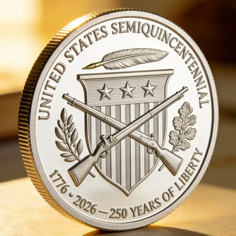 1776–2026 America 250th Anniversary Commemorative Washington Coin