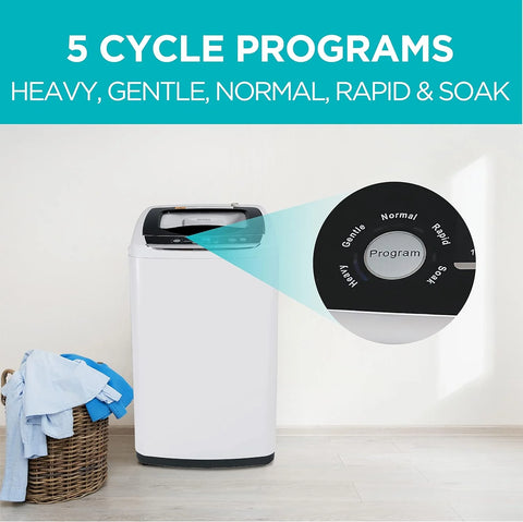 BLACK+DECKER 0.9 Cu. Ft. Portable Washing Machine - 5 Wash Cycles