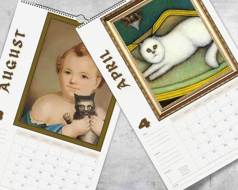 Very Bad Cat Art 2026 Calendar