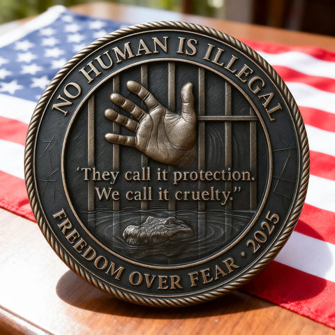 CROCODILE OF ICE – Freedom Over Fear Challenge Coin