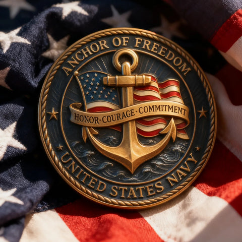 U.S. Navy Commemorative Coin – Anchor of Freedom