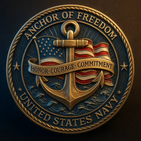 U.S. Navy Commemorative Coin – Anchor of Freedom