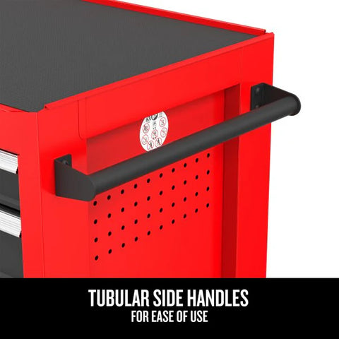 2000 Series 26-in W x 36.5-in H 5-Drawer Steel Rolling Tool Cabinet (Red)