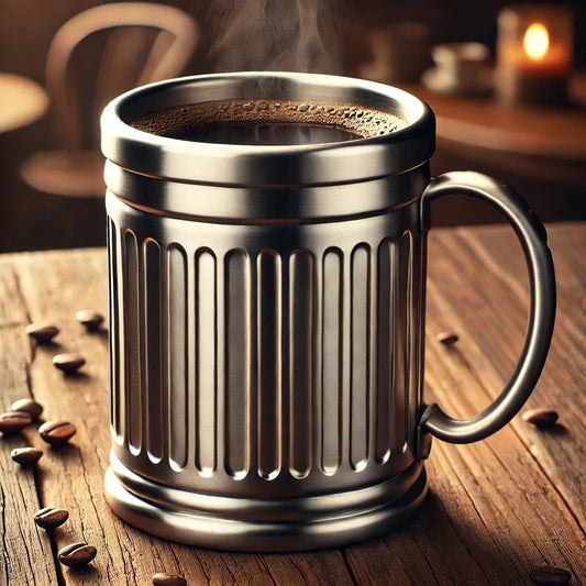 Retro Trash Can Stainless Steel Mug