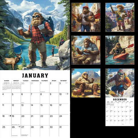 2026 Bigfoot Around the World Calendar