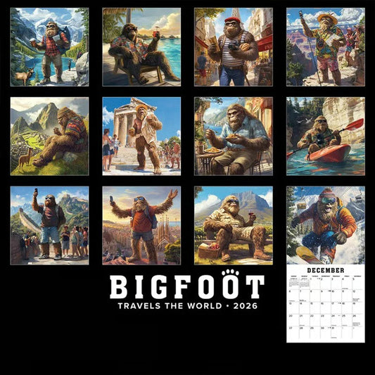 2026 Bigfoot Around the World Calendar