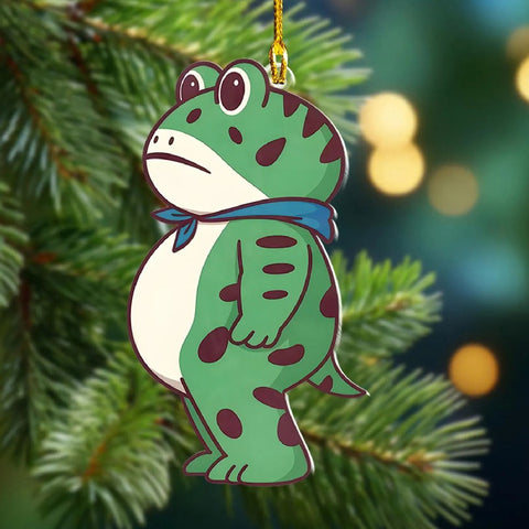 Resist Frog Ornament