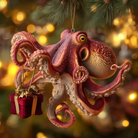 Hristmas Octopus Ornament Collection – Deep Sea Holiday Magic