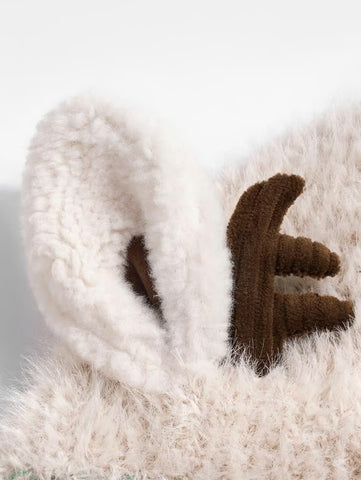 Deer Storage Hat - Festive Christmas Antler Hat & Handbag 2-in-1