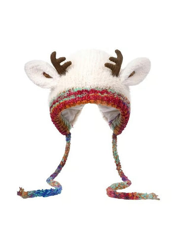 Deer Storage Hat - Festive Christmas Antler Hat & Handbag 2-in-1