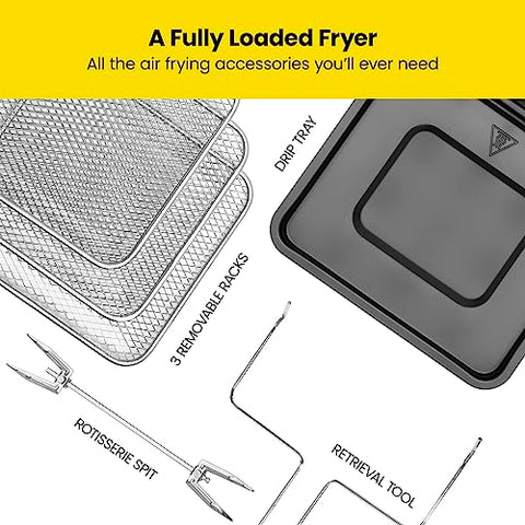 CHEFMAN Multifunctional Digital Air Fryer+ Rotisserie, Dehydrator, Convection Oven