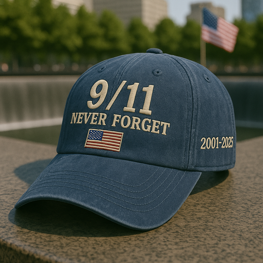 9/11 NEVER FORGET Memorial Cap
