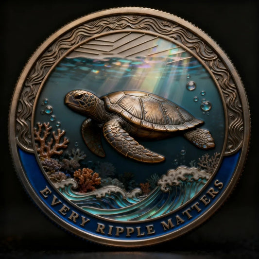“Every Ripple Matters” Sea Turtle Coin