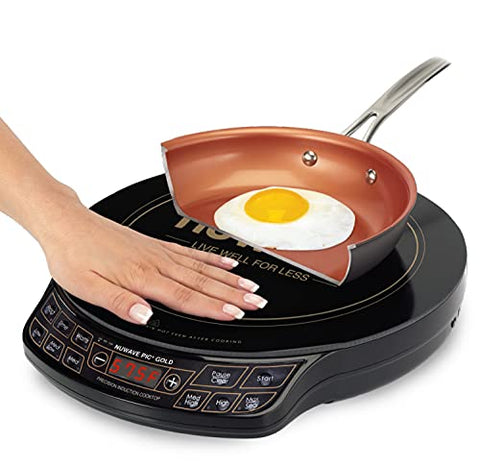Nuwave Gold Precision Induction Cooktop, Powerful with Large 8” Heating Coil