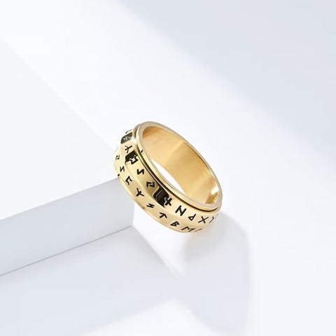 Viking Rune Rotatable Ring