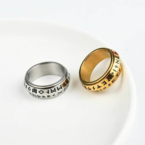 Viking Rune Rotatable Ring
