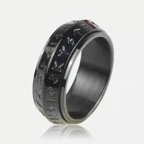 Viking Rune Rotatable Ring
