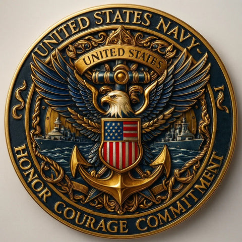 United States Navy ‘Honor, Courage, Commitment’ Commemorative Coin