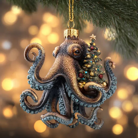 Hristmas Octopus Ornament Collection – Deep Sea Holiday Magic