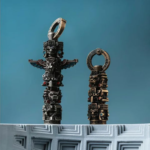 Mayan Totem Pendant