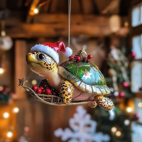 2026 Wildlife Wonders Collection Christmas Turtle Ornament