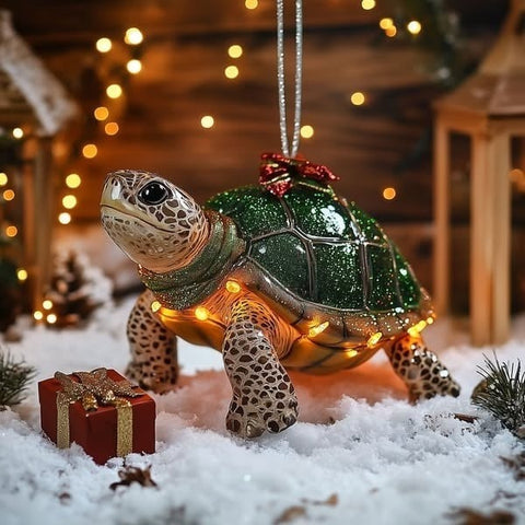 2026 Wildlife Wonders Collection Christmas Turtle Ornament