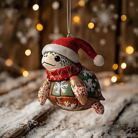 2026 Wildlife Wonders Collection Christmas Turtle Ornament