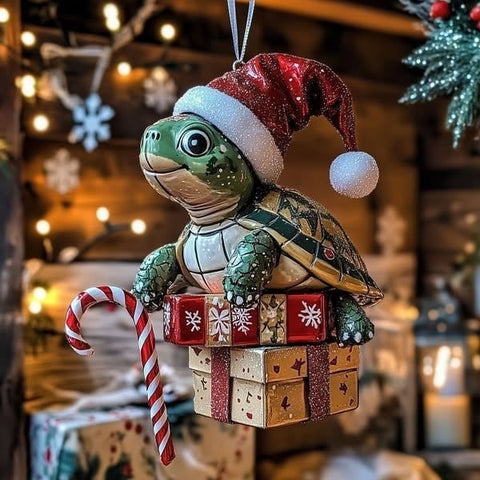 2026 Wildlife Wonders Collection Christmas Turtle Ornament