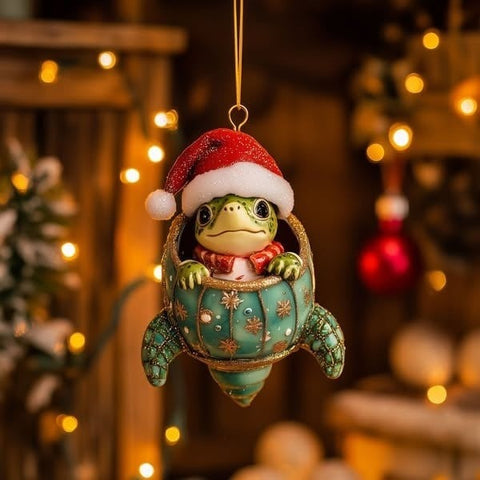 2026 Wildlife Wonders Collection Christmas Turtle Ornament