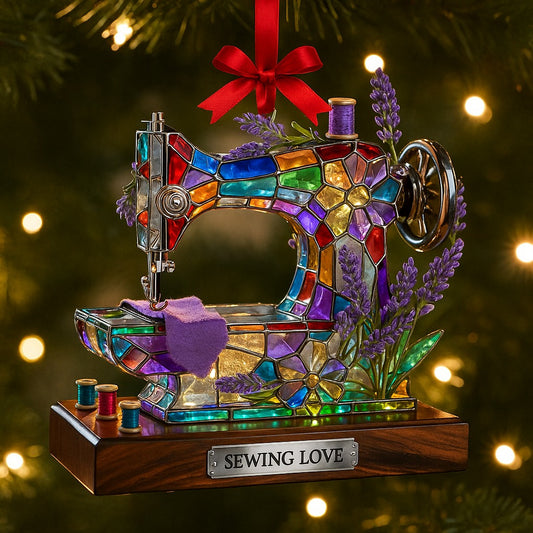 Sewing Machine Christmas Ornament