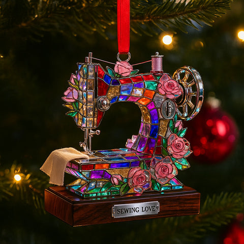 Sewing Machine Christmas Ornament