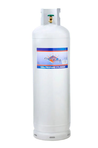 100 lb Steel Propane Cylinder with OPD Valve, DOT Approved, Rust-Resistant, for Grills & Heaters
