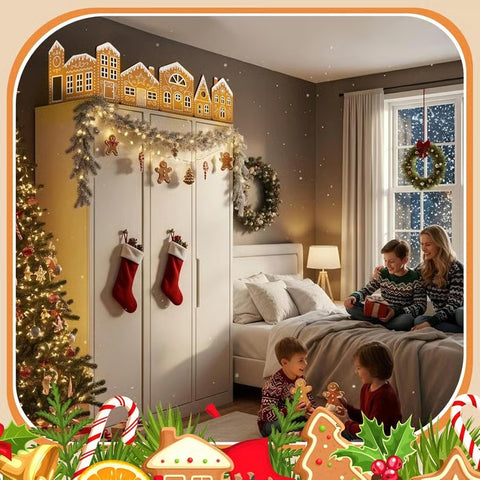 DIY Gingerbread House Kit with LED Lights