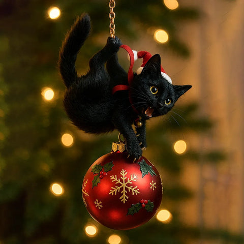 Cute Cat Christmas Tree Ornament