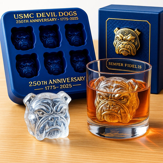 USMC Devil Dogs 250th Anniversary Bulldog Ice Mold