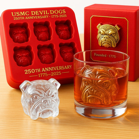 USMC Devil Dogs 250th Anniversary Bulldog Ice Mold