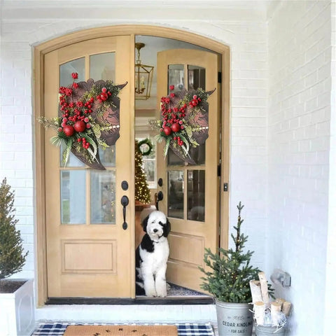 Horse Head Wreath for Christmas