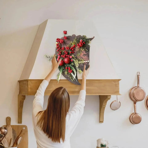 Horse Head Wreath for Christmas